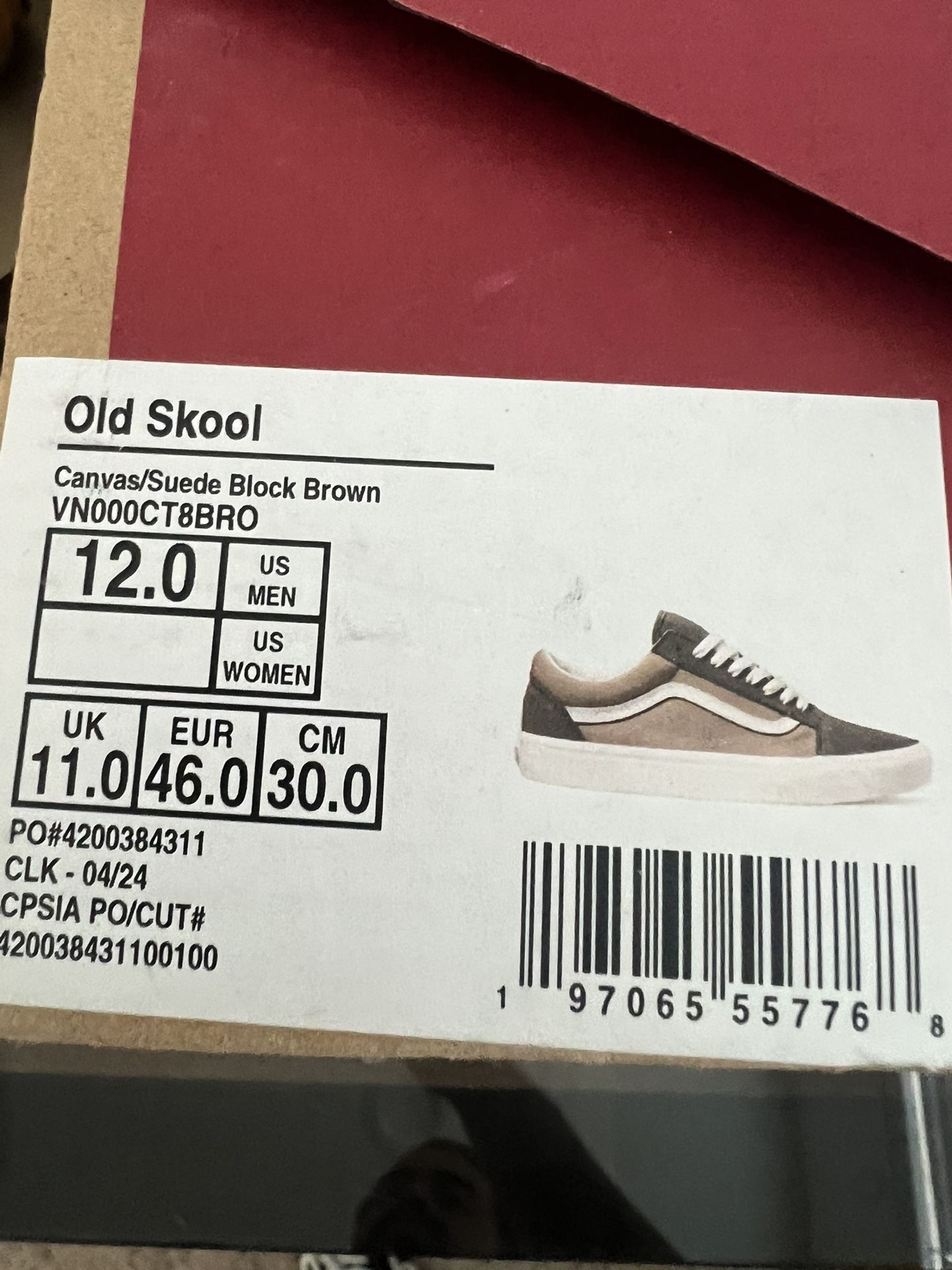 Vans old Skool Sz.12 NEW