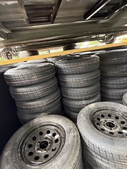 205/75R15 Tire on 5-Lug Rim