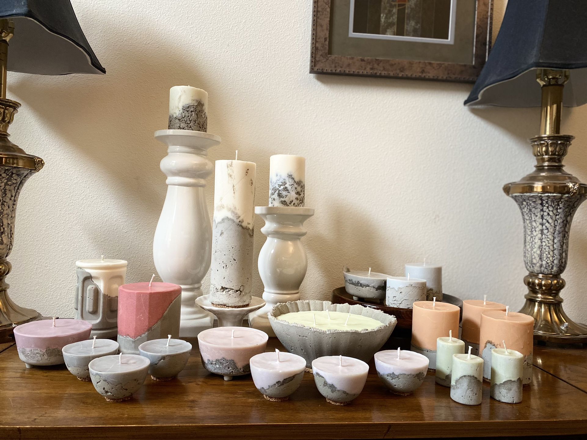 Cement Candles
