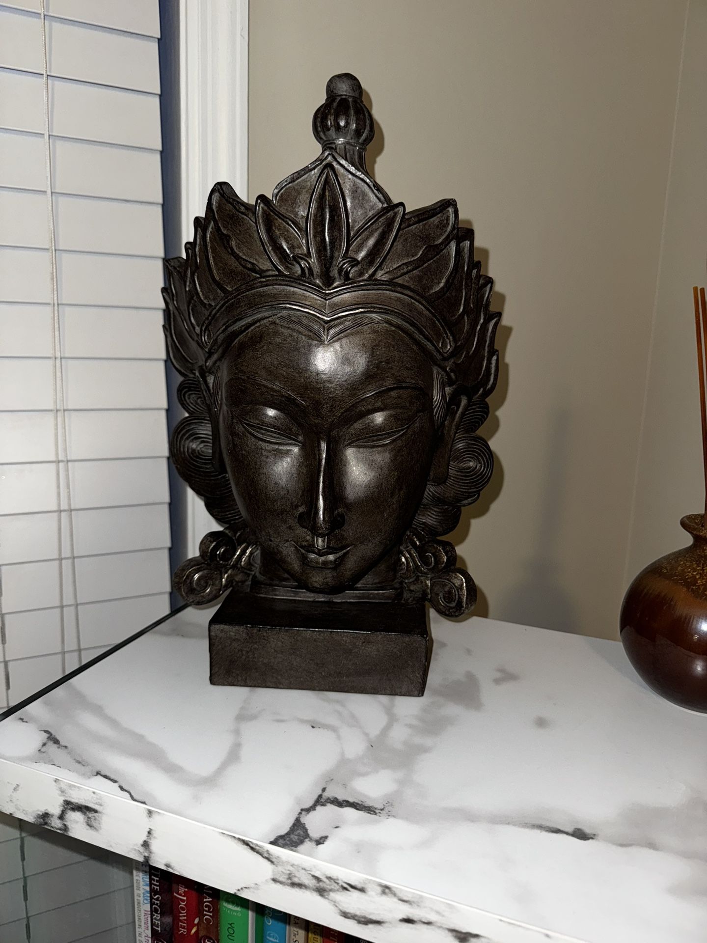 Bronze Buddha Style Decorative Statue Great Condition