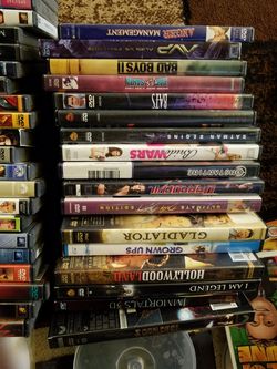 43 Dvds and some Blu-ray Movies
