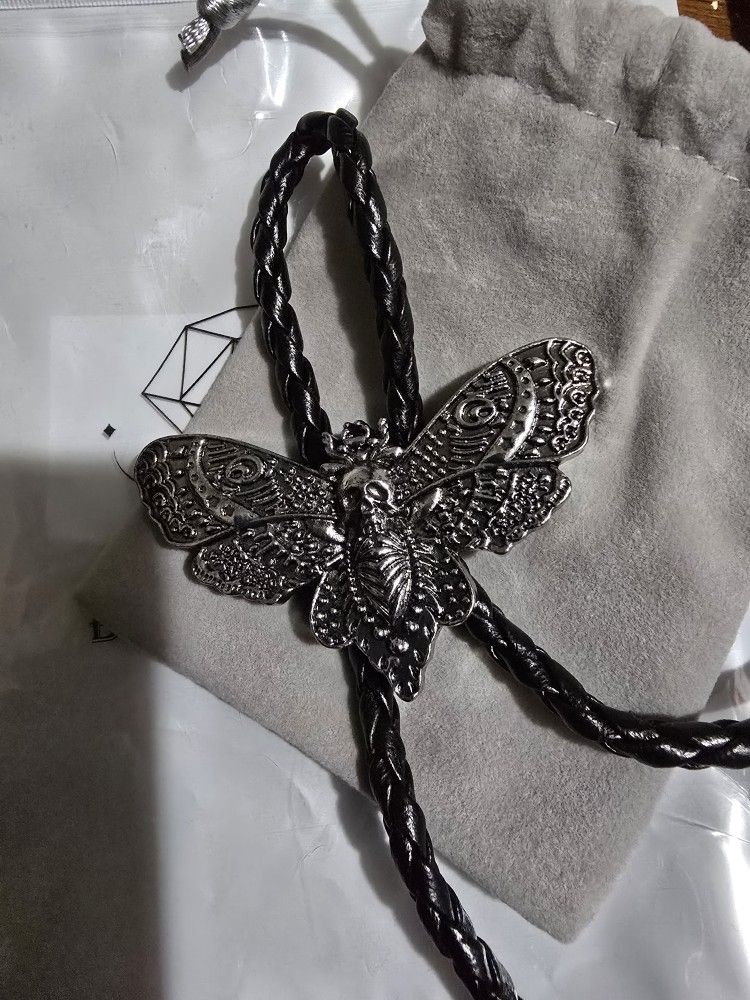 Butterfly Skull Necklace