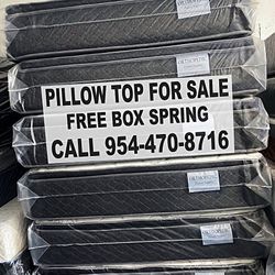 Super Comfy Pillow Top Mattress & Box Spring Set 