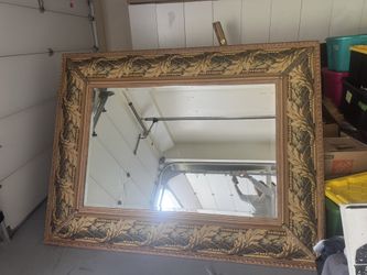 Large Designer Mirror Tapestry Border Mint Condition