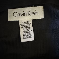 Calvin Klein 33X30 82/POLYESTER 167.