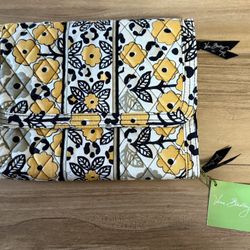Vera Bradley Go Wild Floral Clutch - Yellow and Black NWT