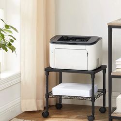 2-Tier Under-Desk Printer Stand Office Organiser