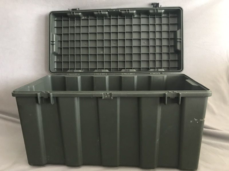 Hardigg TL500i Army Foot Locker Trunk / Large Military Storage Case, w/ 2  Trays