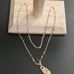 14k Gold Necklace 20 Inch