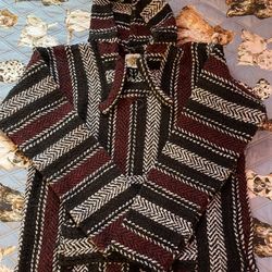 New Medium Earth Ragz Drug Rug/BoHo Hoodie