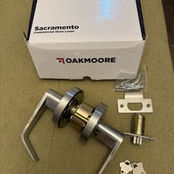 Heavy-duty commercial door handle. Manija de puerta comercial de alta resistencia