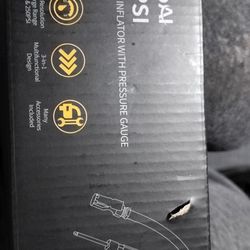 Digital tire inflator w/ gauge