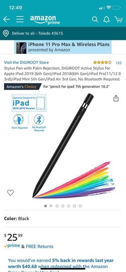 Stylus pen with palm rejection