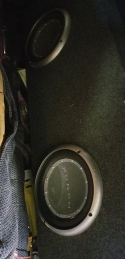 2 10" Punch speakers