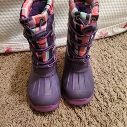 Girls , Kids Snow Boots , Size 9-10.