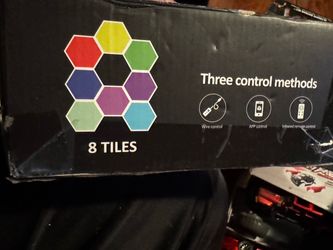 RGB Hexagon LED Light Tiles 8-Pack