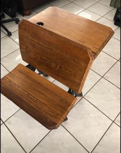 antique school desk