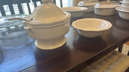 Pfaltzgraff, Heritage White, Soup Tureen and Bowl