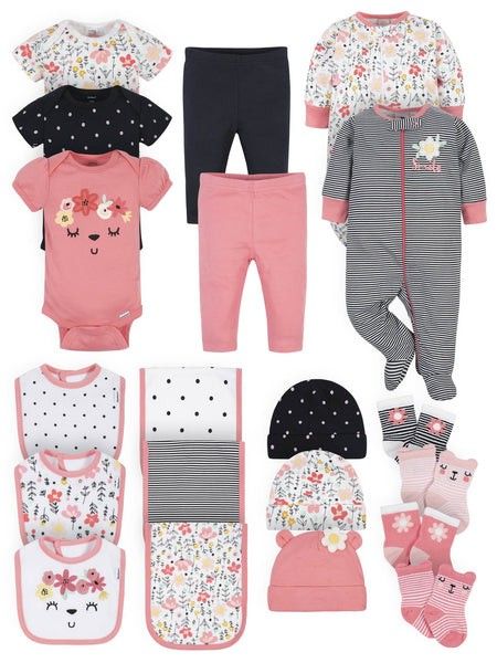 Baby Girls Newborn Clothes Bundle 