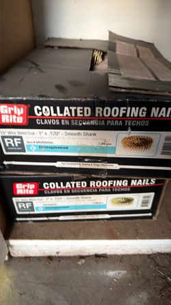 Two boxes of Roofing Nails