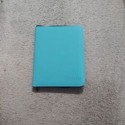 Turquoise Sideloading Trading Card Binder w/Zipper for Top Loaders