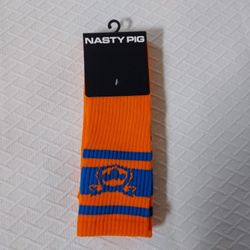 Orange Nasty Pig Socks 