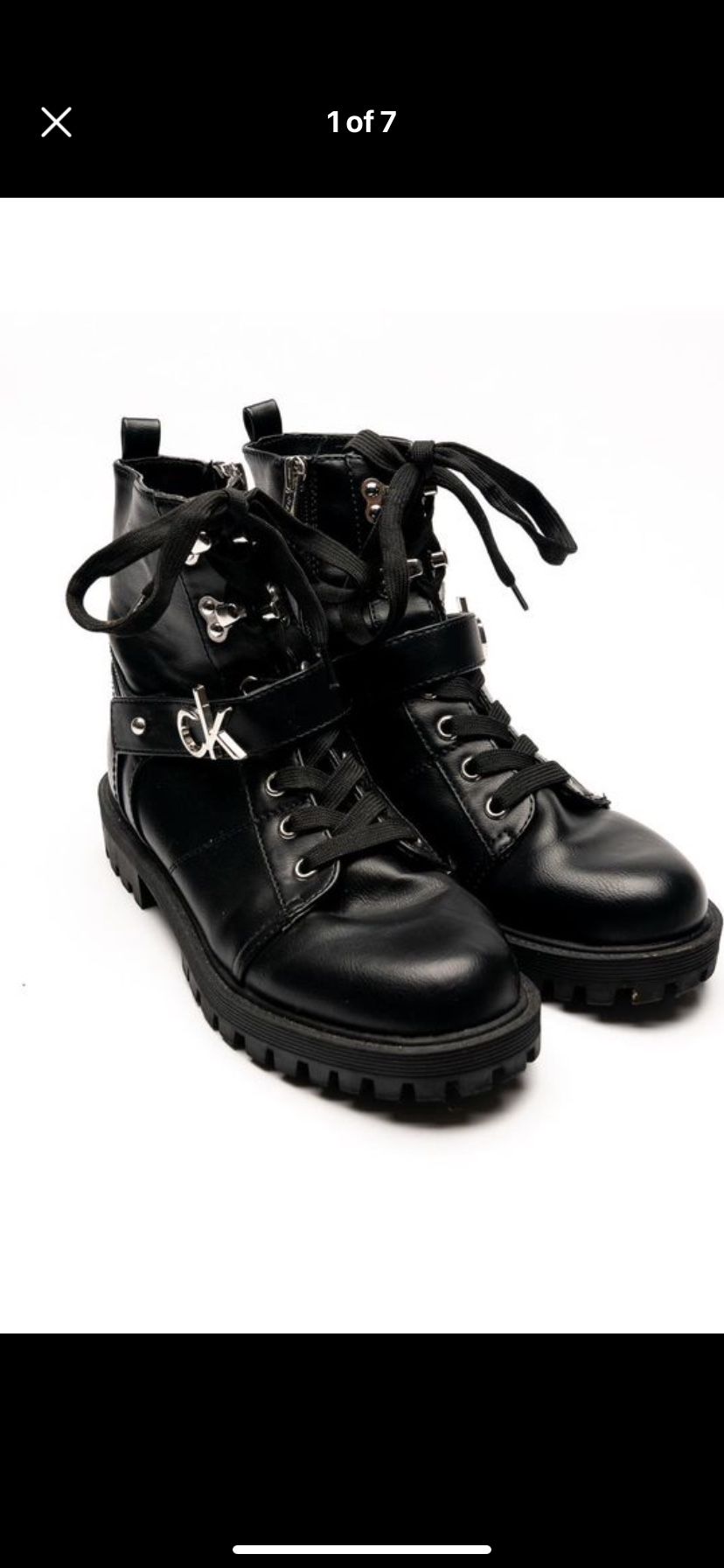 90s style Calvin Klein Combat Boots Style - Gavin sz 6.5