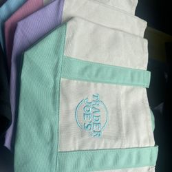 Pastel mini Tote Bags Trader Joes 