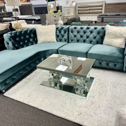 Overstock Sale🔥Beautiful Grey Tufted Sofa Sectional Limited Time Offer $1399 MUST GO NOW❗️