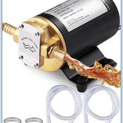 12V Oil Extractor Pump, 3.2GPM Electric Gear Oil Pump, Fluid Transfer & Scavenge Pump for Engine Oil, Gear Oil, Transmission Fluid Change, Diesel Fuel