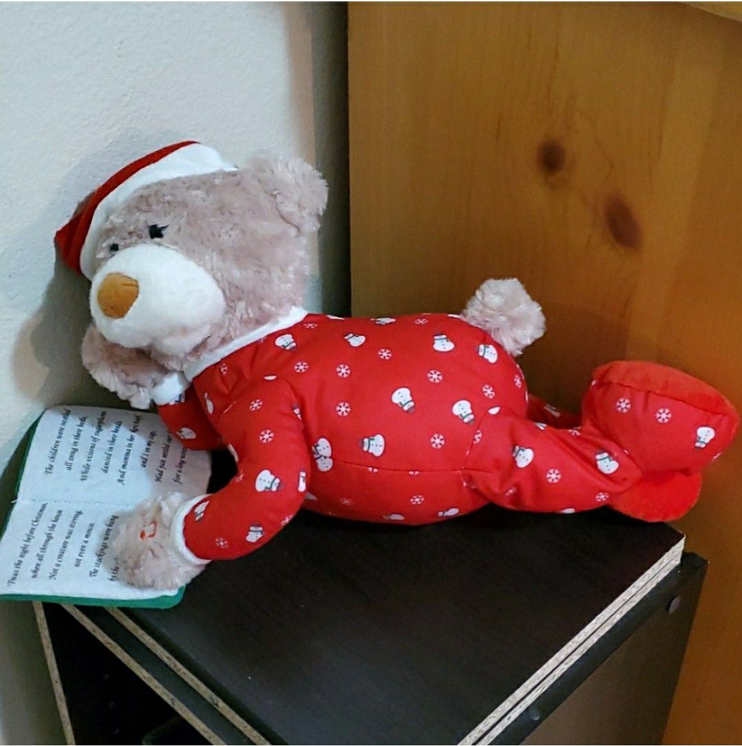 Movable Christmas Teddy Bear