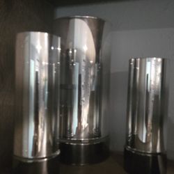 Party Lite 3 Glass Tea Light Holders