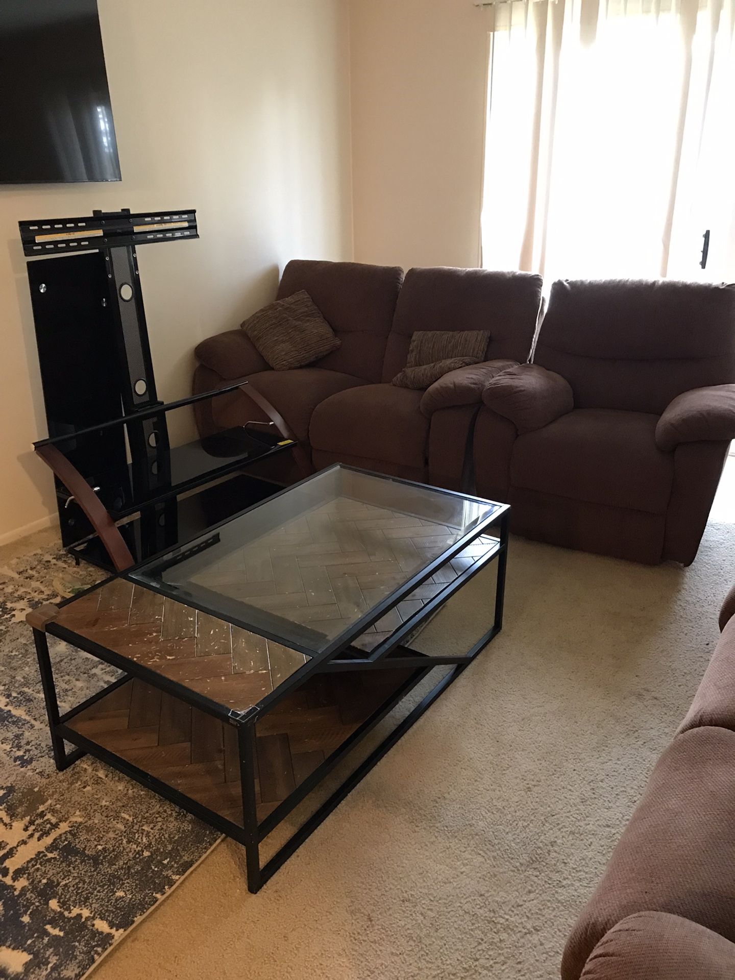 Bedroom , Recliner Sofa , Loveseat And Chair . TV Table , Coffee Table 