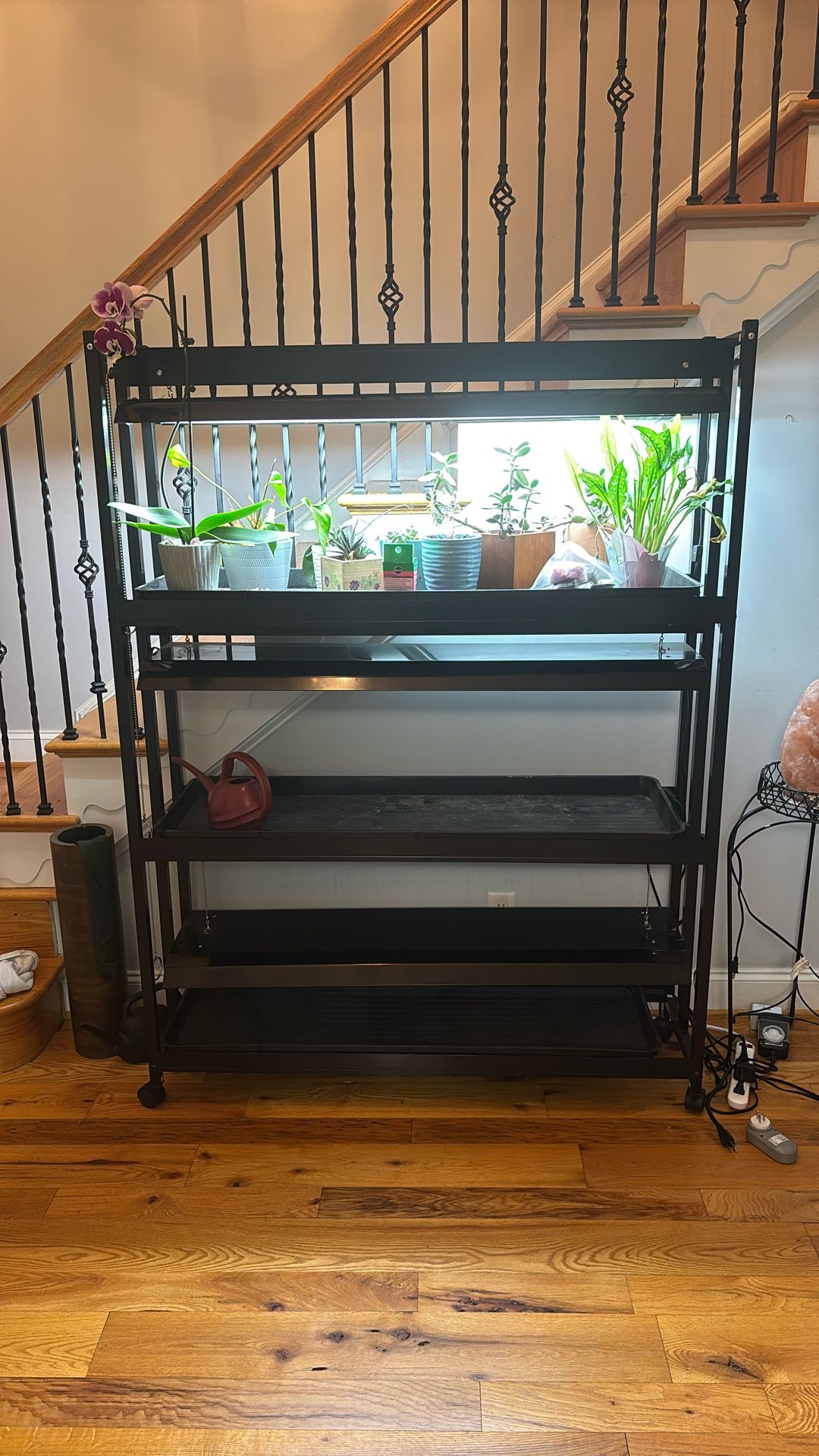 Three Tier Lighted Plant Shelf