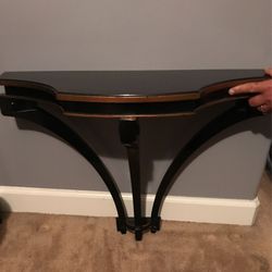 Beautiful !Black Antique Vintage Wall End/Side Table 