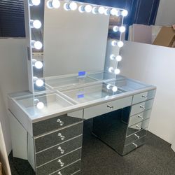 Mirrored vanity with Bluetooth vanity Mirror choose from regular or large size!  