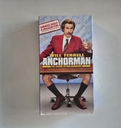 Anchorman, The Legend Of Ron Burgundy- Unrated, Uncut & Uncalled For! (VHS, 2004) Will Ferrell