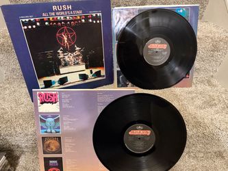 1976 Rush - “All the World’s A Stage” Live Double Vinyl Record Album