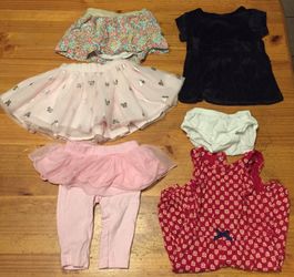 Baby girl 3 months lot of clothing dress skirt outfit