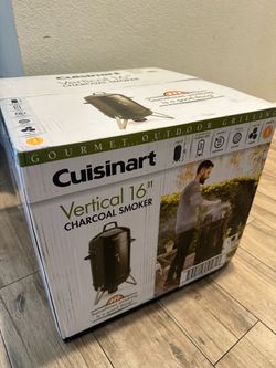 NEW Cuisinart 16” Vertical BBQ Charcoal Smoker