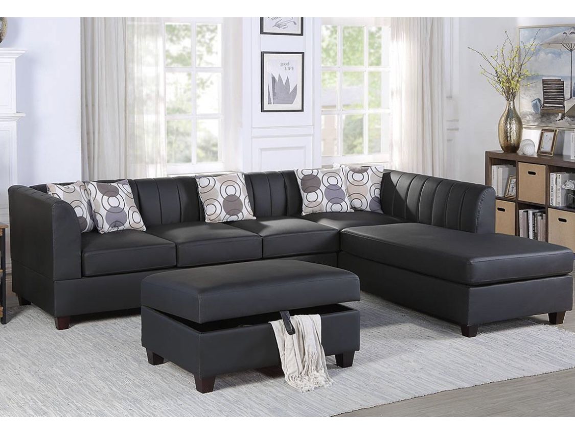 New Black Sectional Couch ! Free Delivery 🚚! Financing Available!