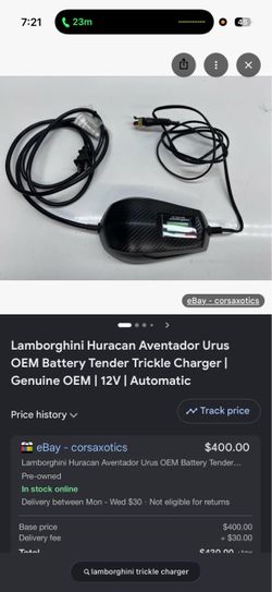 Lamborghini Trickle charger
