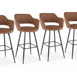 🪑 4-Pc Margarite 30″ Bar Stool Set — $340 🥂