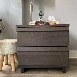 Bedside Table Nightstand Storage Cabinet 
