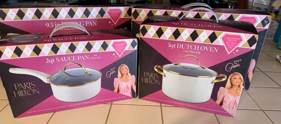 Paris Hilton Ceramic NonStick Pot Set