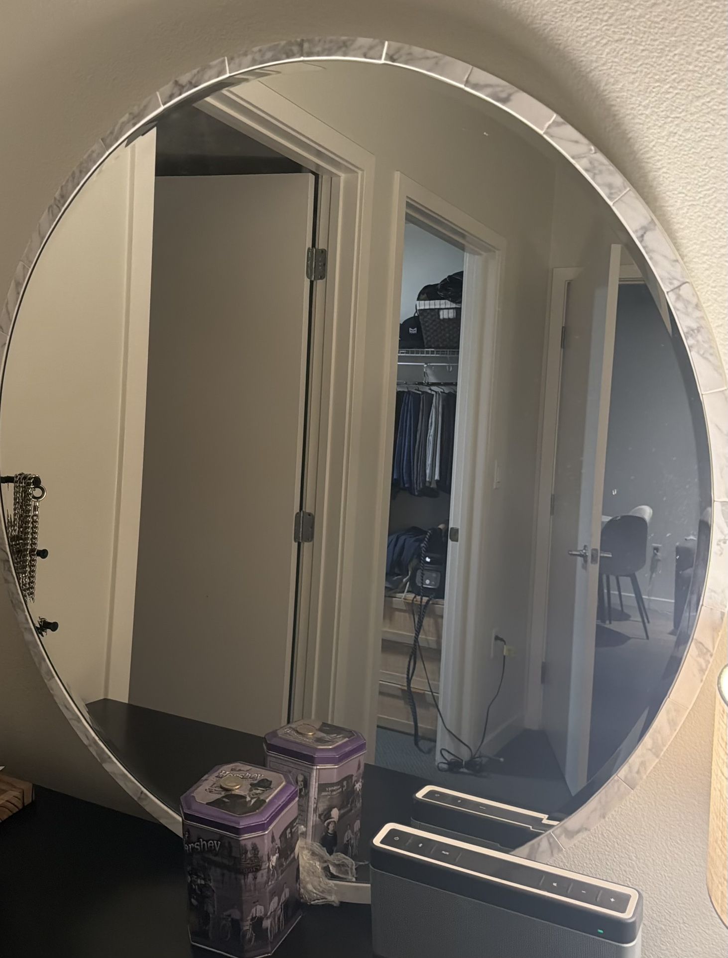 CB2 Marble Mirror