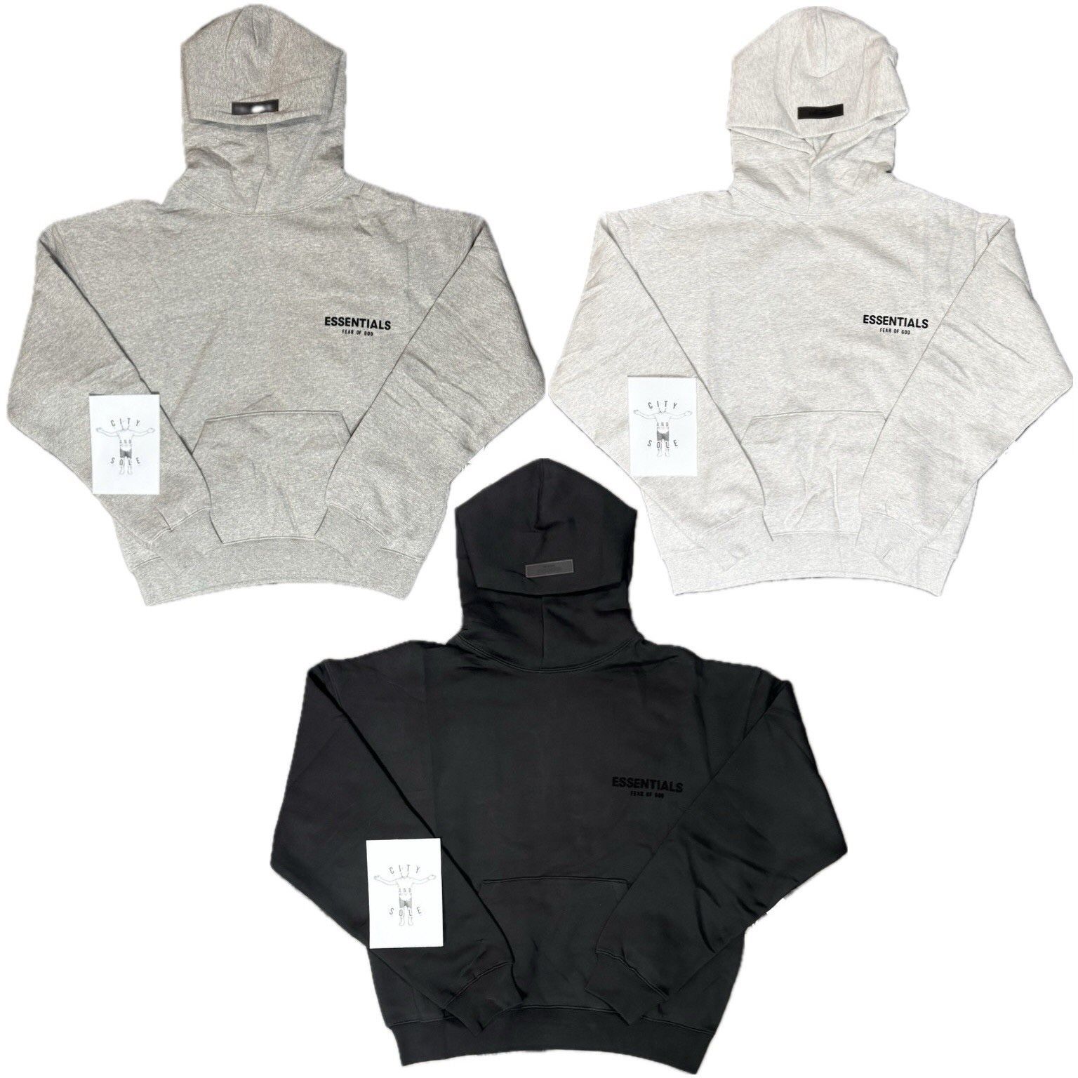 Fear of God Essentials Hoodie – Dark Oatmeal – Multiple Sizes