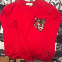 Gucci Long Sleeve Red Hollywood Size L