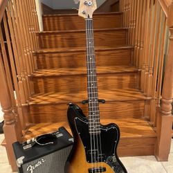 Squier Vintage Modified Jaguar Bass (Mint) W/ Fender Rumble 15 (Brand New) 