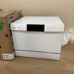 New White COMFEE’ Portable Mini Dishwasher